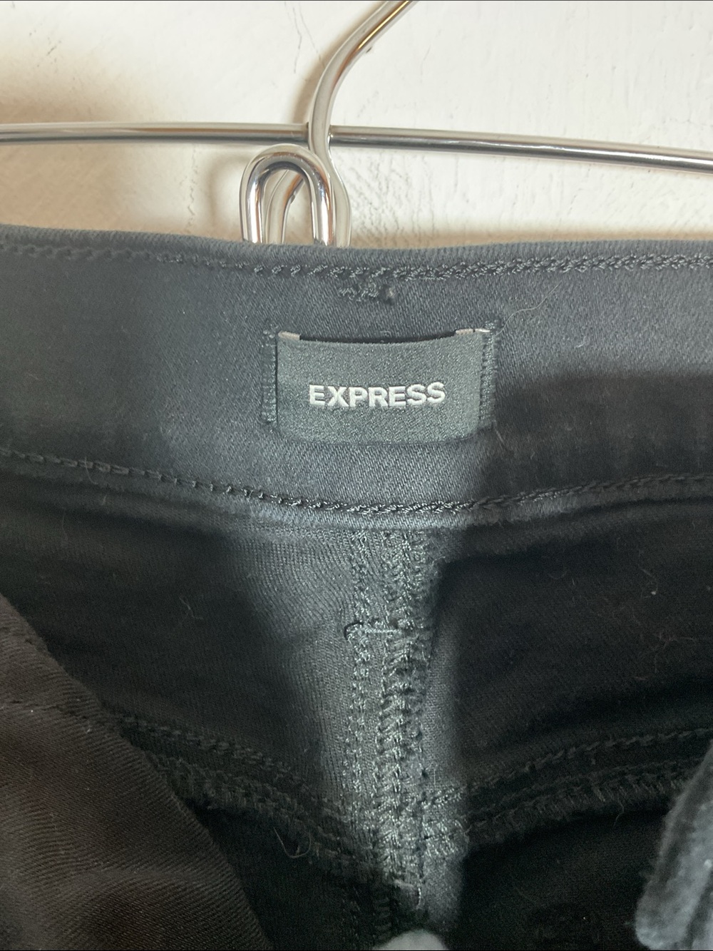 Express Black Mid Rise Skinny Jeans Size 10R Stretch Denim - Picture 8 of 11